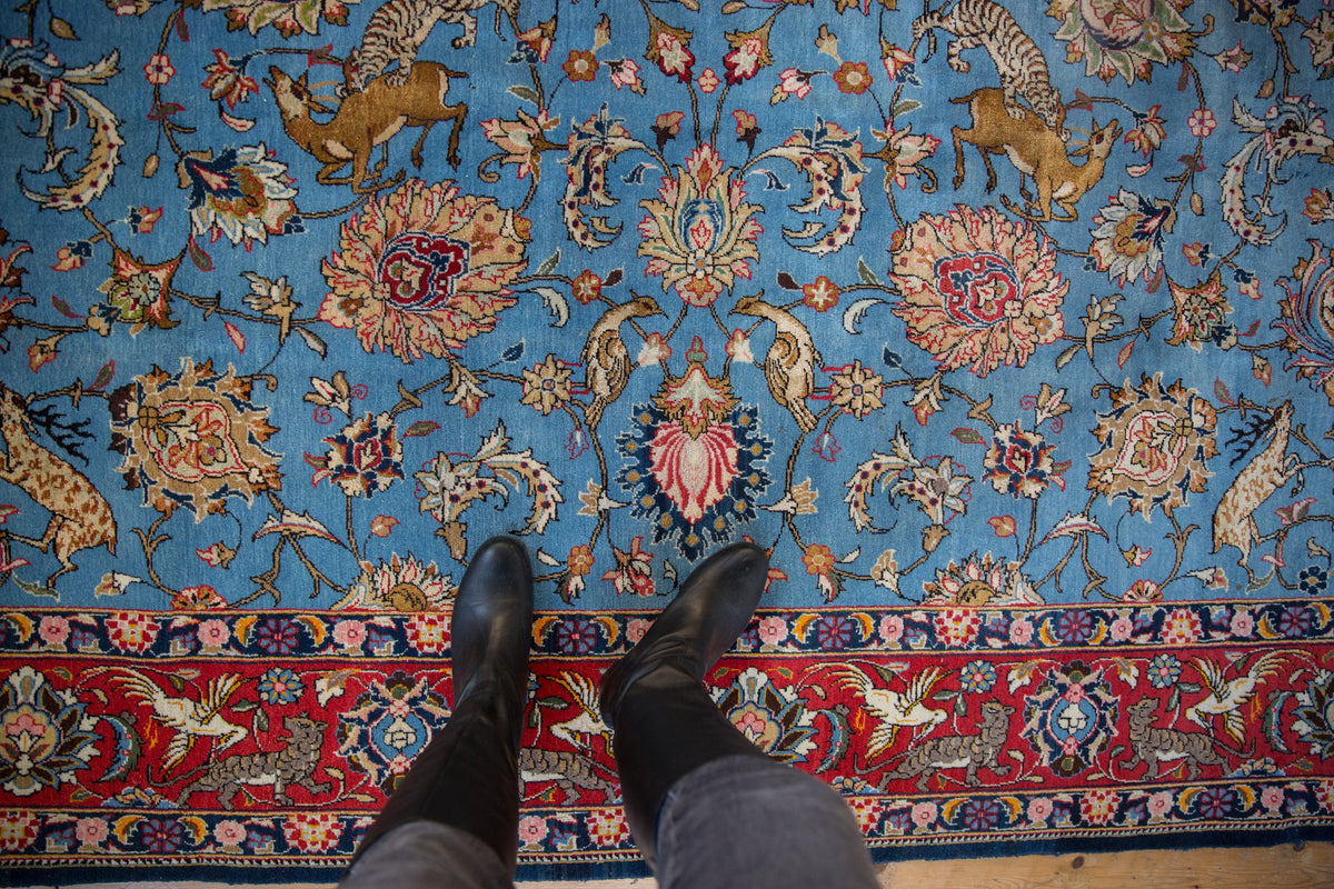8.5x13 Vintage Qom Carpet