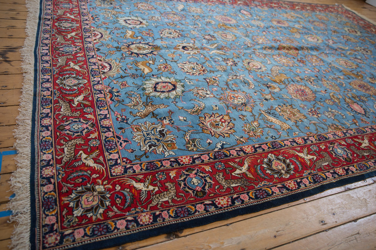 8.5x13 Vintage Qom Carpet