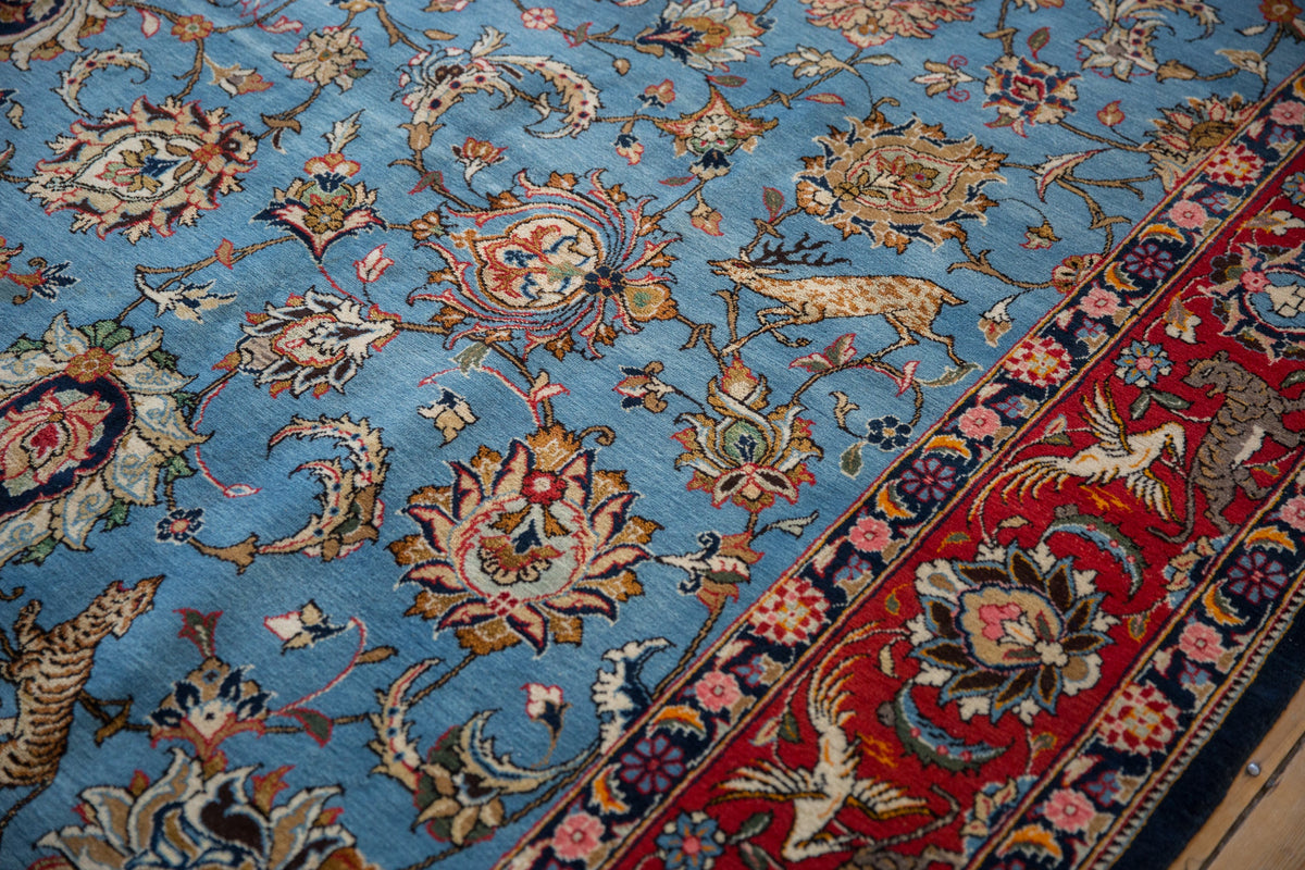 8.5x13 Vintage Qom Carpet