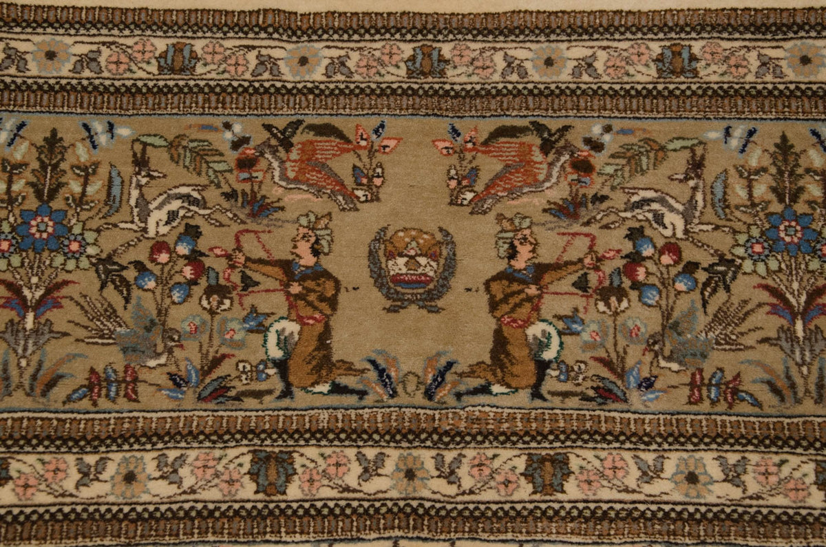 11x15 Vintage Tabriz Carpet