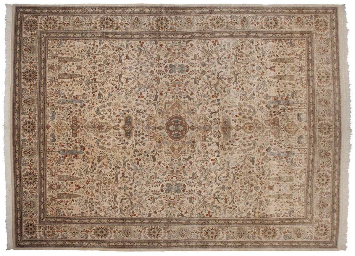 11.5x15.5 Vintage Tabriz Carpet