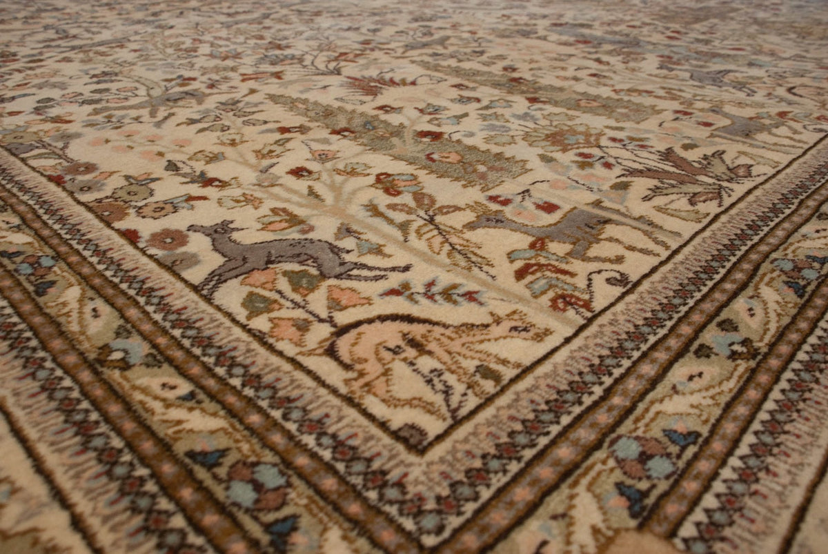 11.5x15.5 Vintage Tabriz Carpet