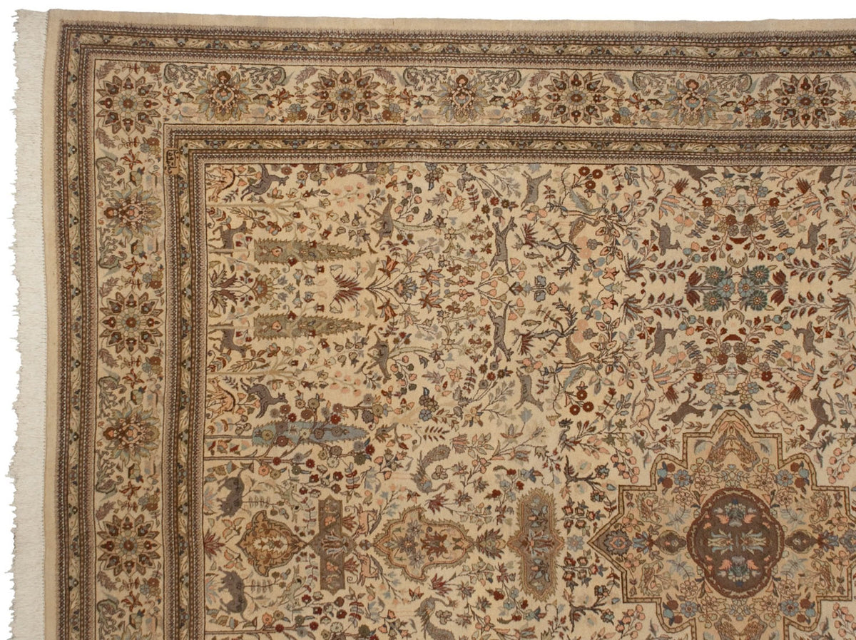 11.5x15.5 Vintage Tabriz Carpet