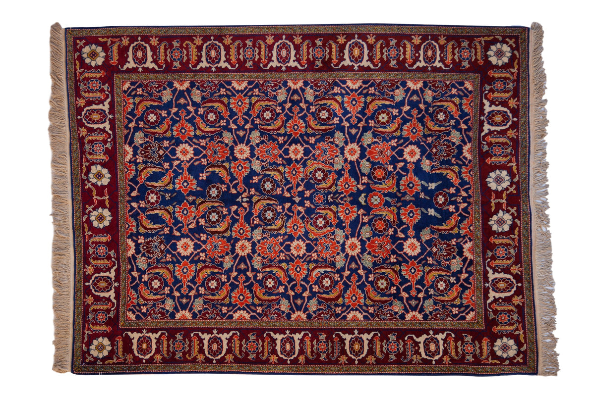 5x7 Vintage Fine Russian Bijar Design Rug