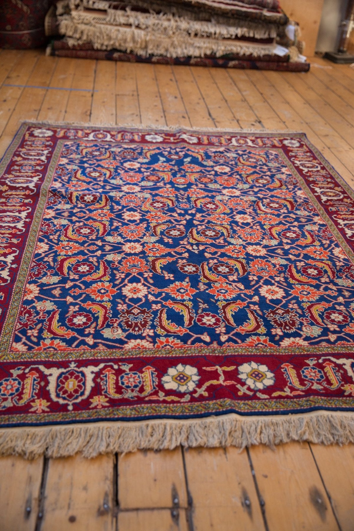 5x7 Vintage Fine Russian Bijar Design Rug