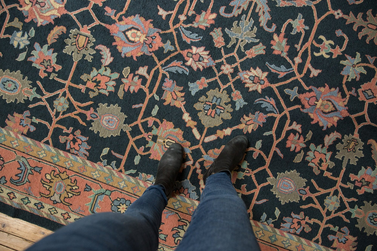 9x12 Vintage Serapi Indian Soumac Design Carpet