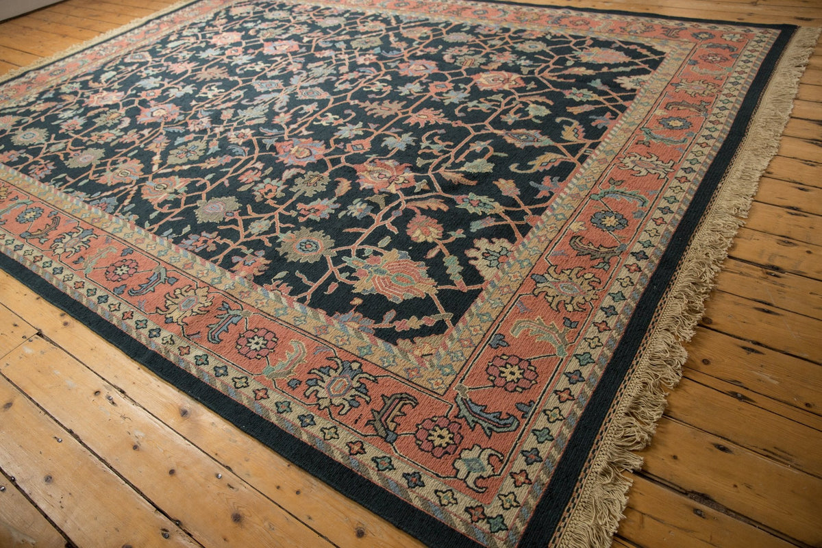 9x12 Vintage Serapi Indian Soumac Design Carpet