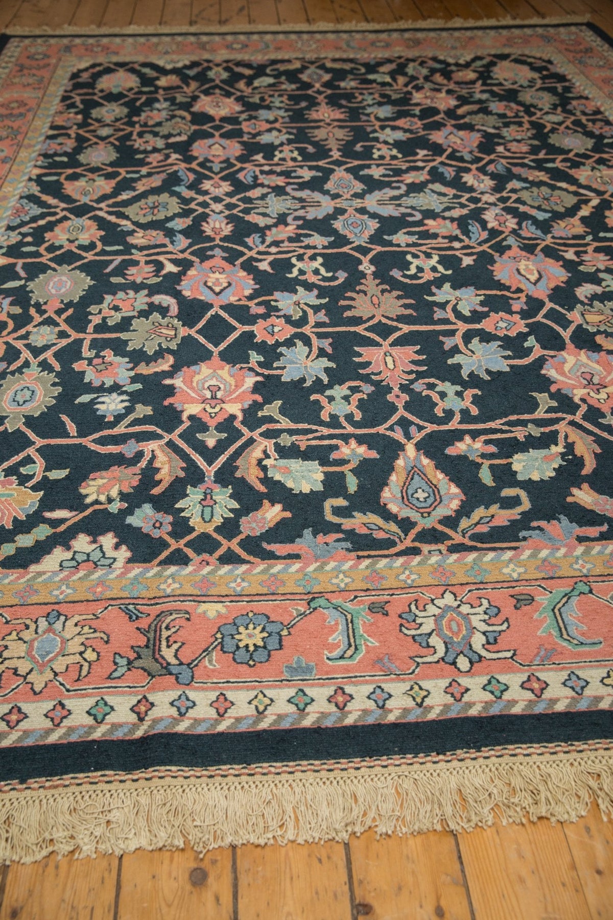 9x12 Vintage Serapi Indian Soumac Design Carpet