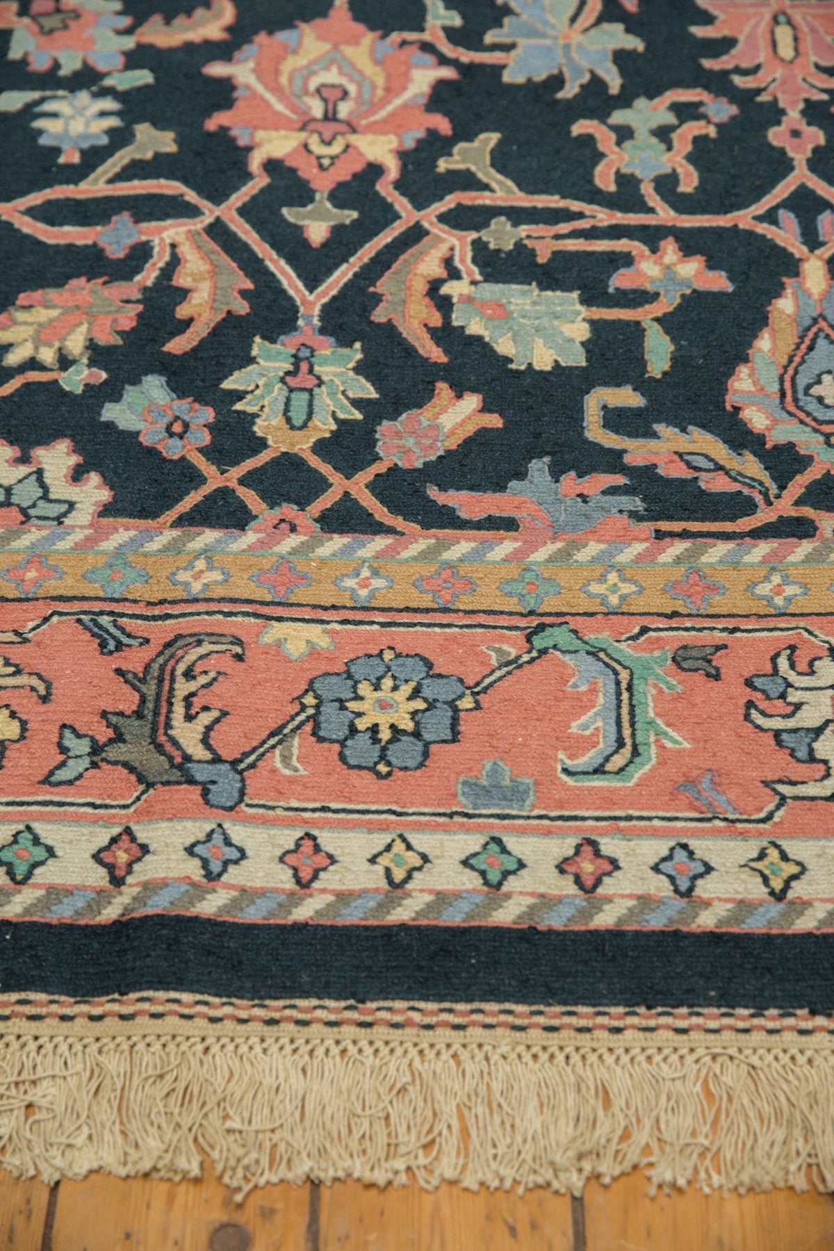9x12 Vintage Serapi Indian Soumac Design Carpet