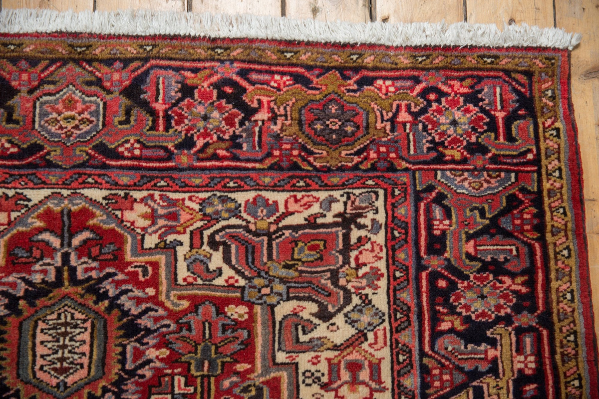 5x6 Vintage Heriz Square Rug