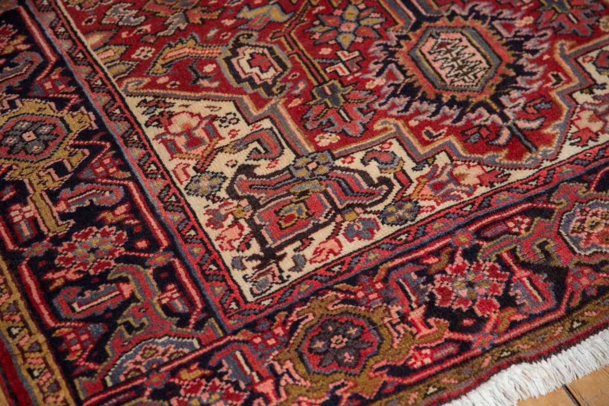 5x6 Vintage Heriz Square Rug