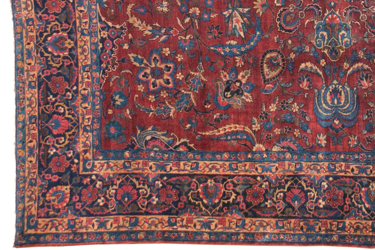11.5x13.5 Vintage Laristan Carpet