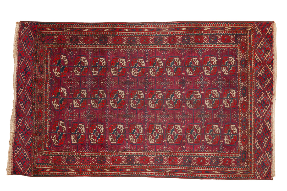 3.5x6 Vintage Tekke Rug
