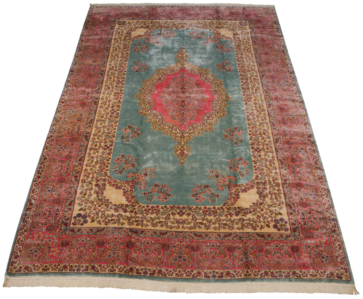 10x16.5 Vintage Fine Kerman Carpet