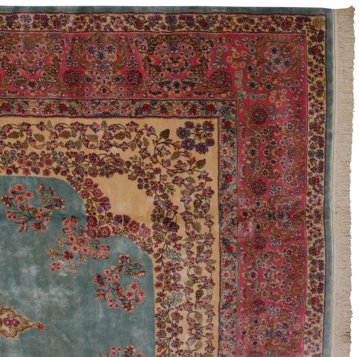 10x16.5 Vintage Fine Kerman Carpet