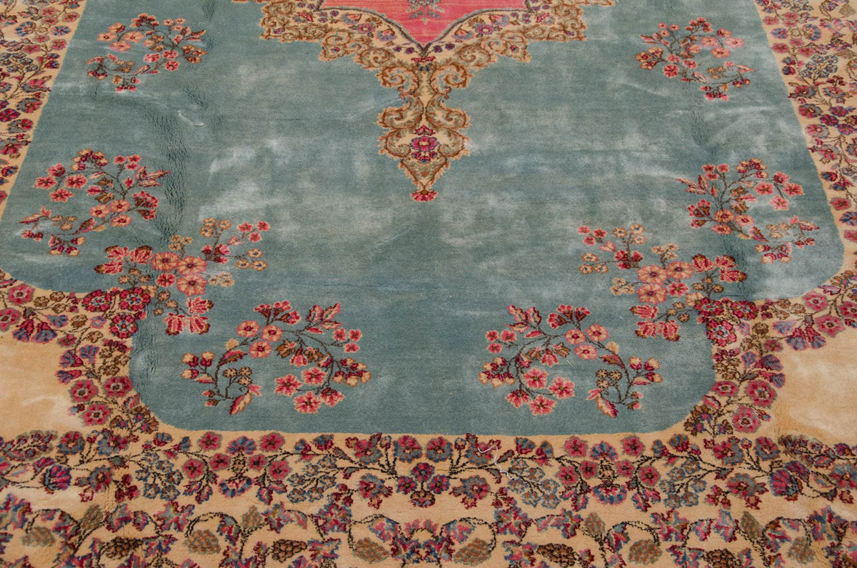 10x16.5 Vintage Fine Kerman Carpet