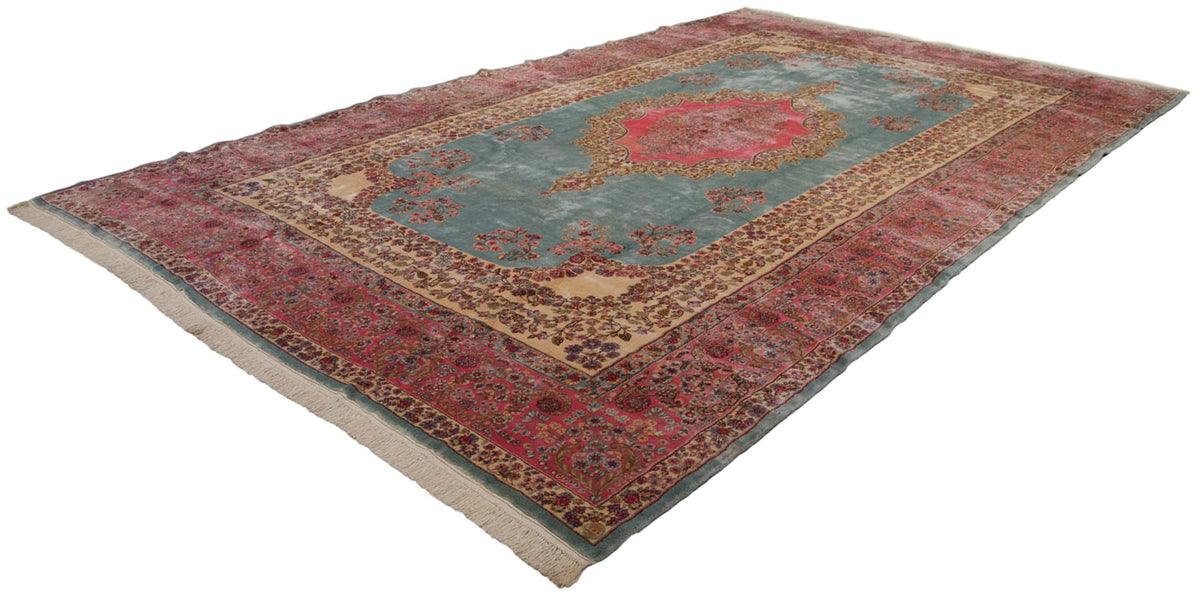 10x16.5 Vintage Fine Kerman Carpet