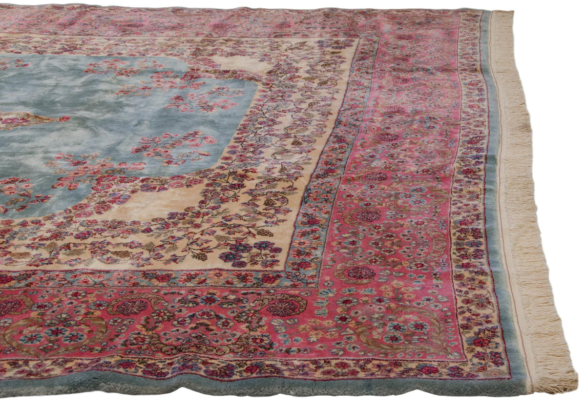 10x16.5 Vintage Fine Kerman Carpet