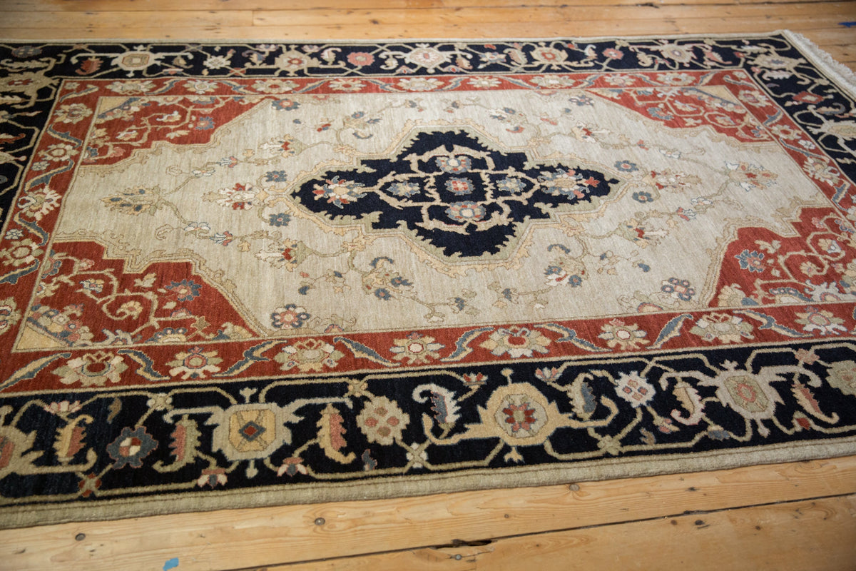 6x9 Vintage Armenian Serapi Design Carpet