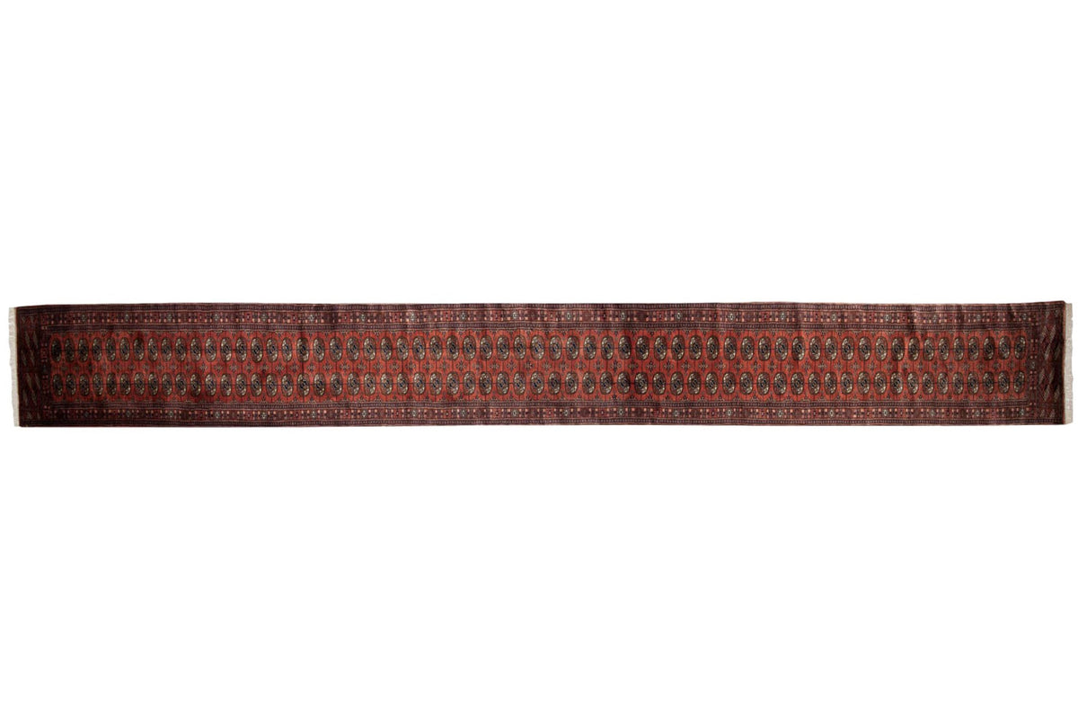 2.5x24.5 Vintage Fine Bokhara Rug Runner