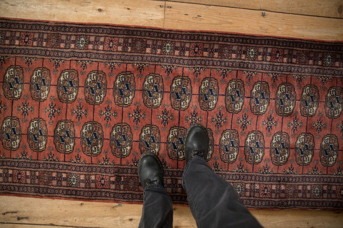2.5x24.5 Vintage Fine Bokhara Rug Runner