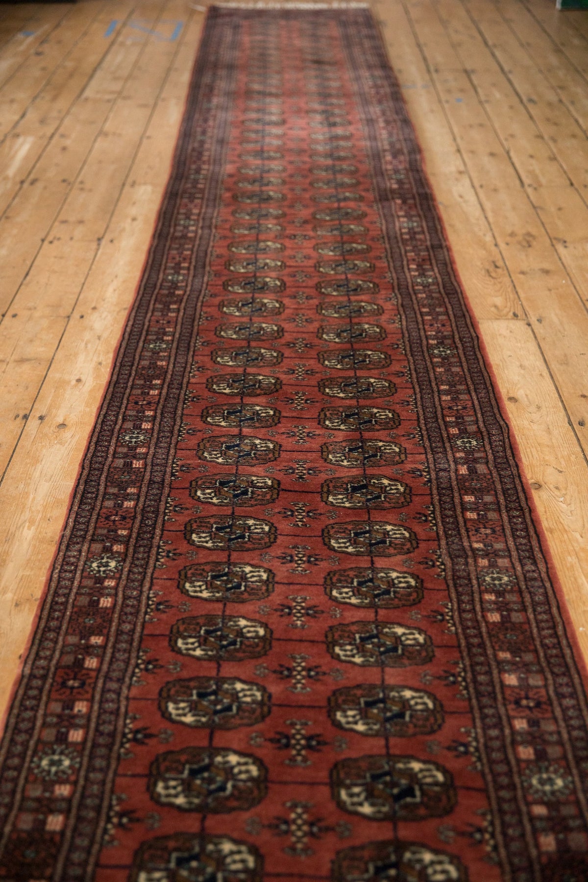 2.5x24.5 Vintage Fine Bokhara Rug Runner