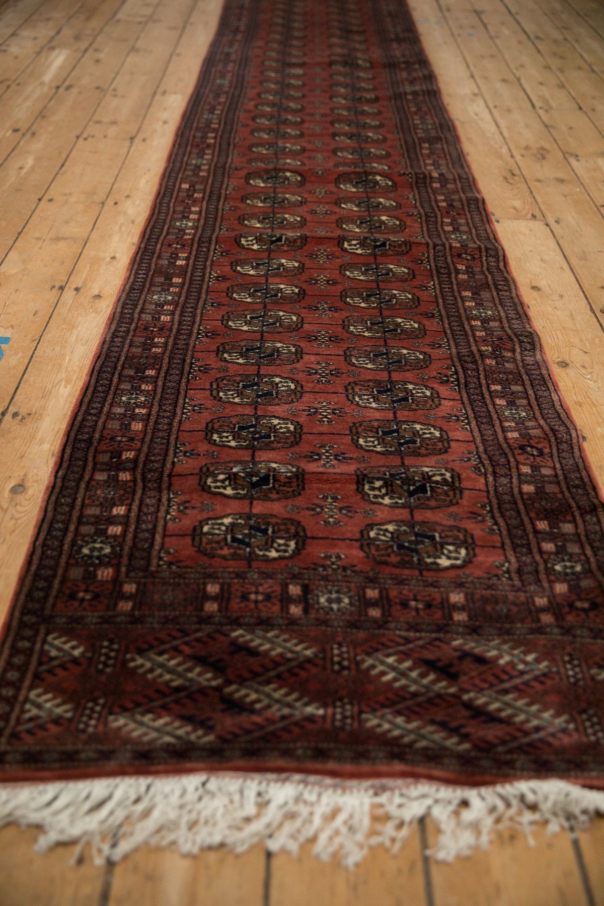 2.5x24.5 Vintage Fine Bokhara Rug Runner