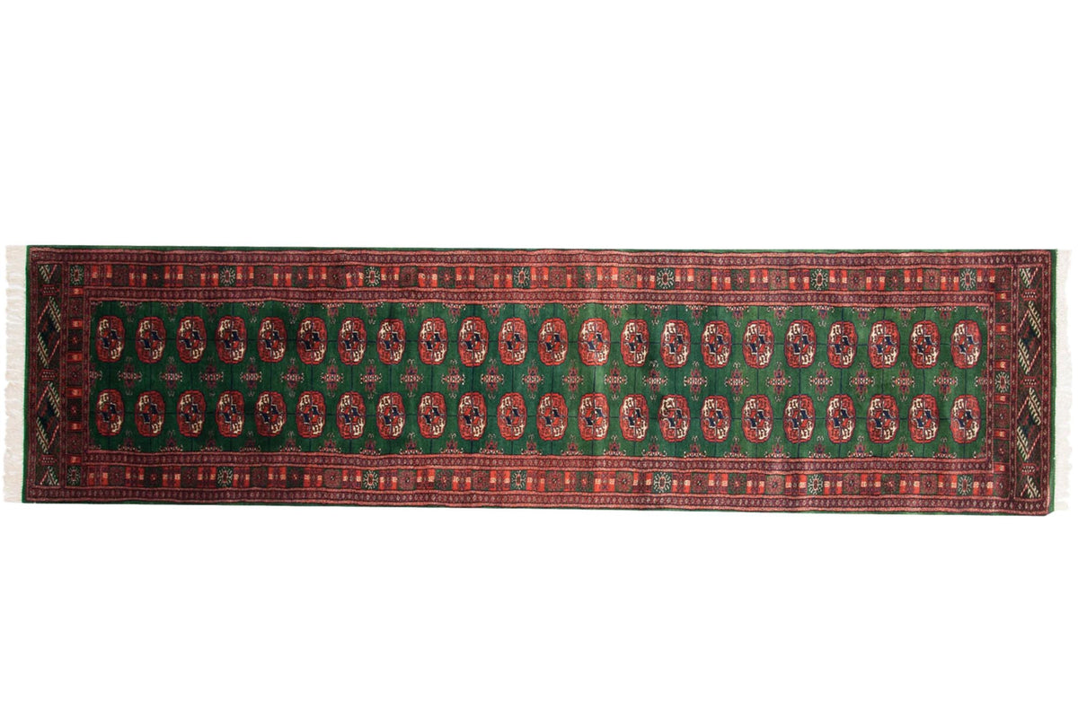 2.5x10 Vintage Fine Bokhara Rug Runner