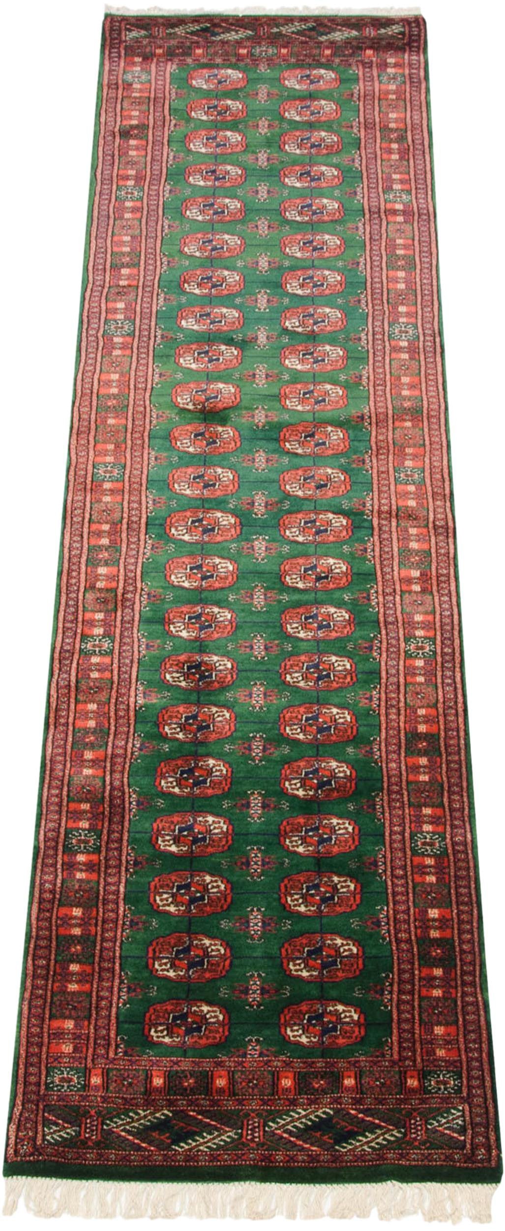 2.5x10 Vintage Fine Bokhara Rug Runner