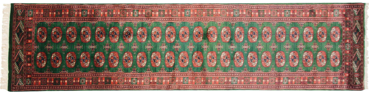 2.5x10 Vintage Fine Bokhara Rug Runner