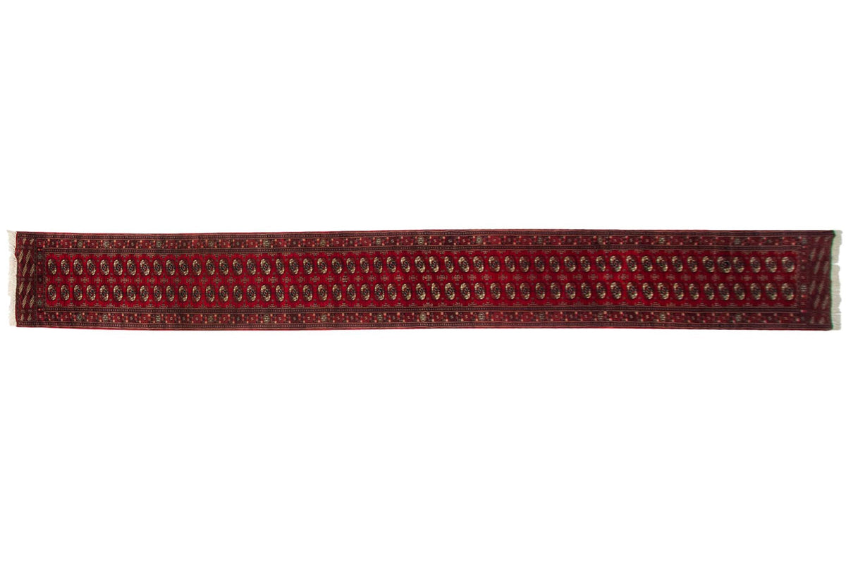 2.5x21.5 Vintage Fine Bokhara Rug Runner