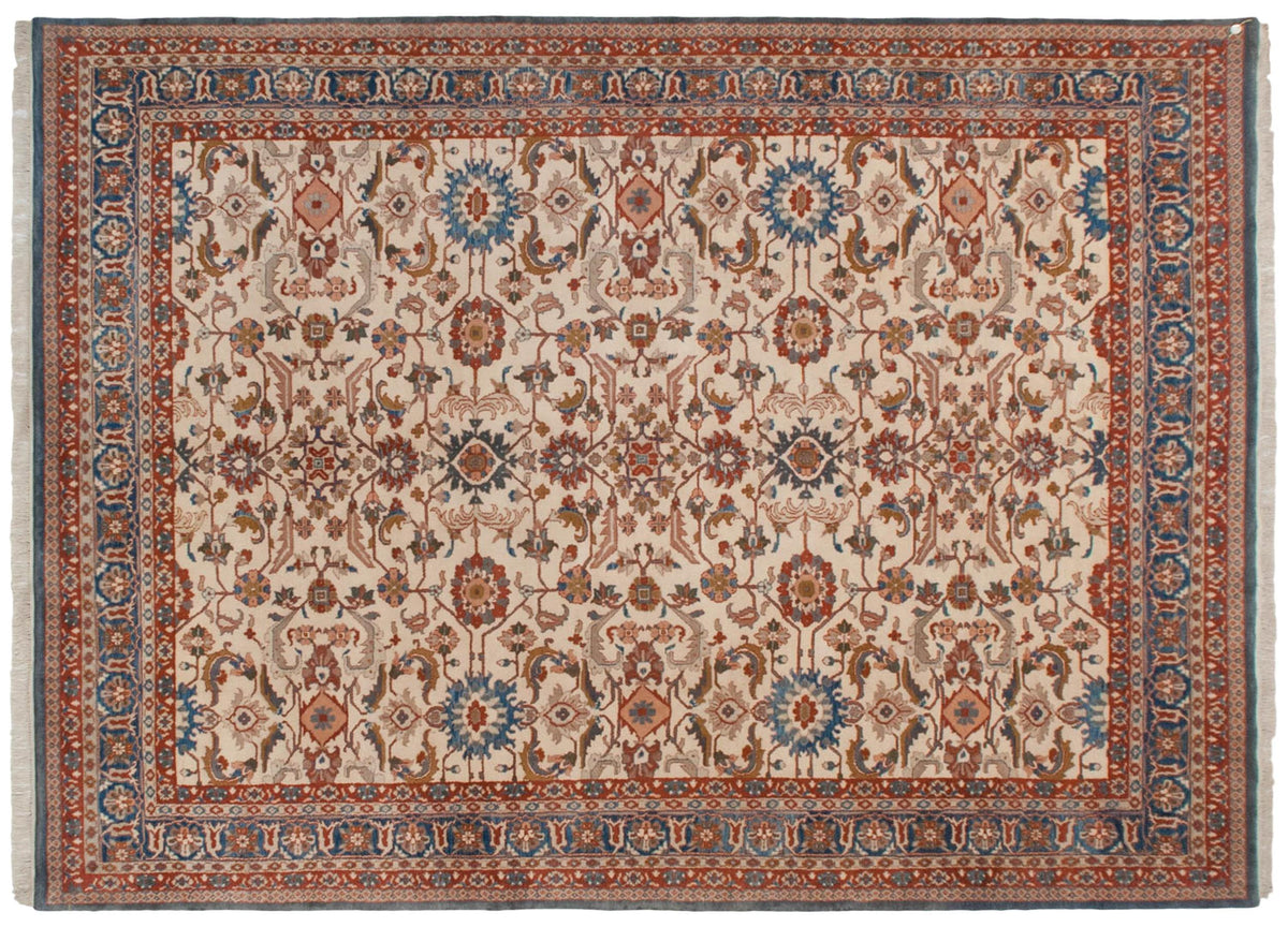 10x14 Vintage Indian Sultanabad Design Carpet