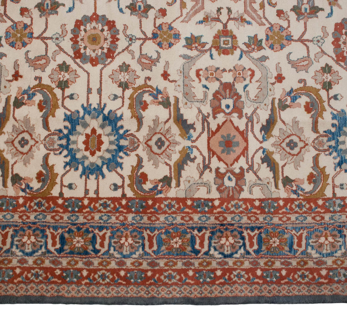 10x14 Vintage Indian Sultanabad Design Carpet