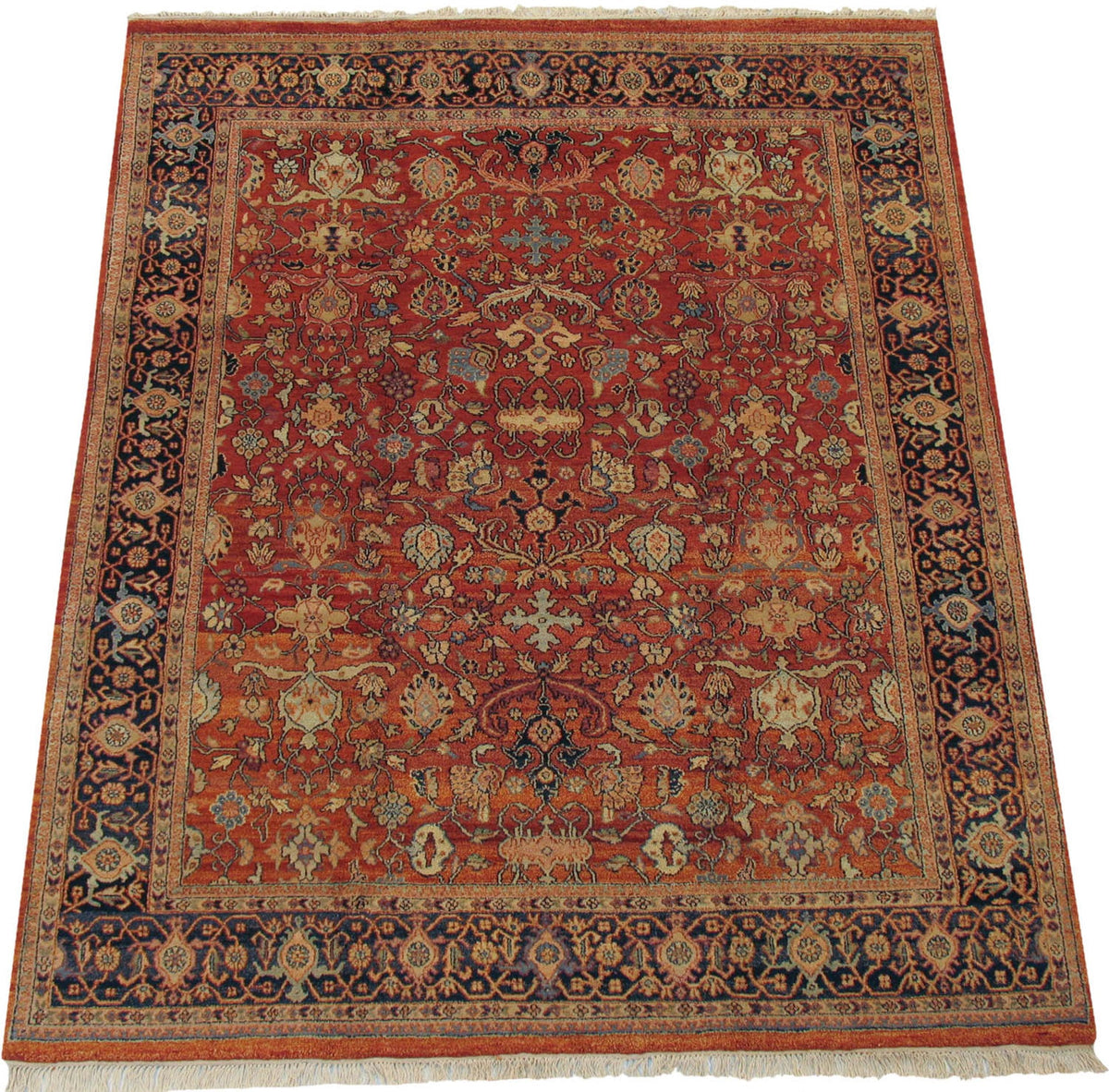 8x10 Vintage Indian Mahal Design Carpet