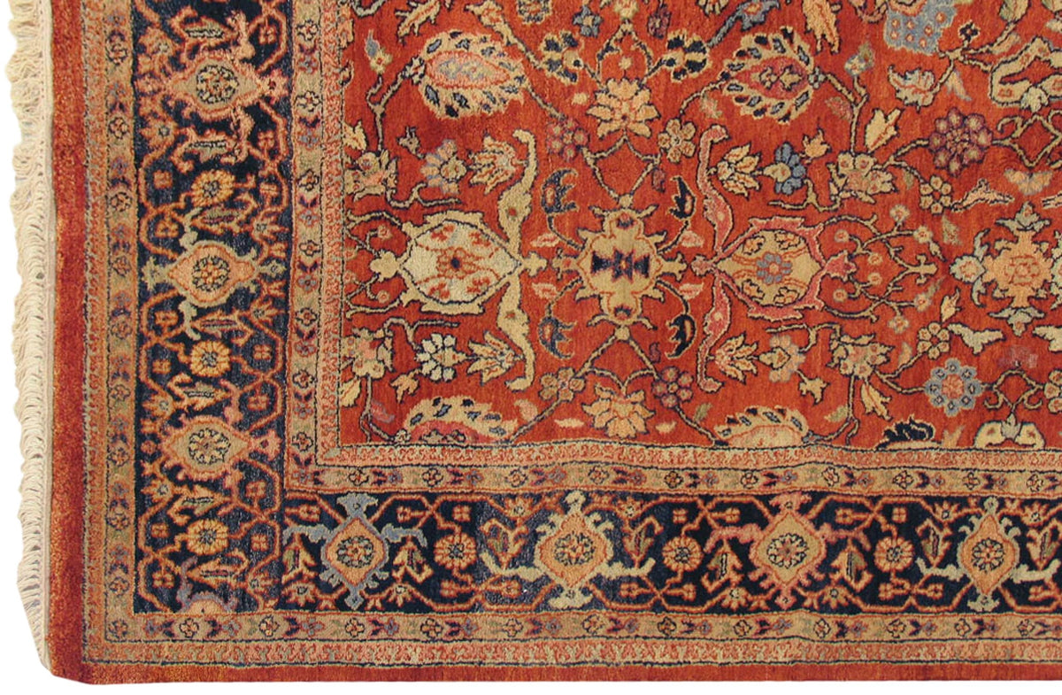 8x10 Vintage Indian Mahal Design Carpet