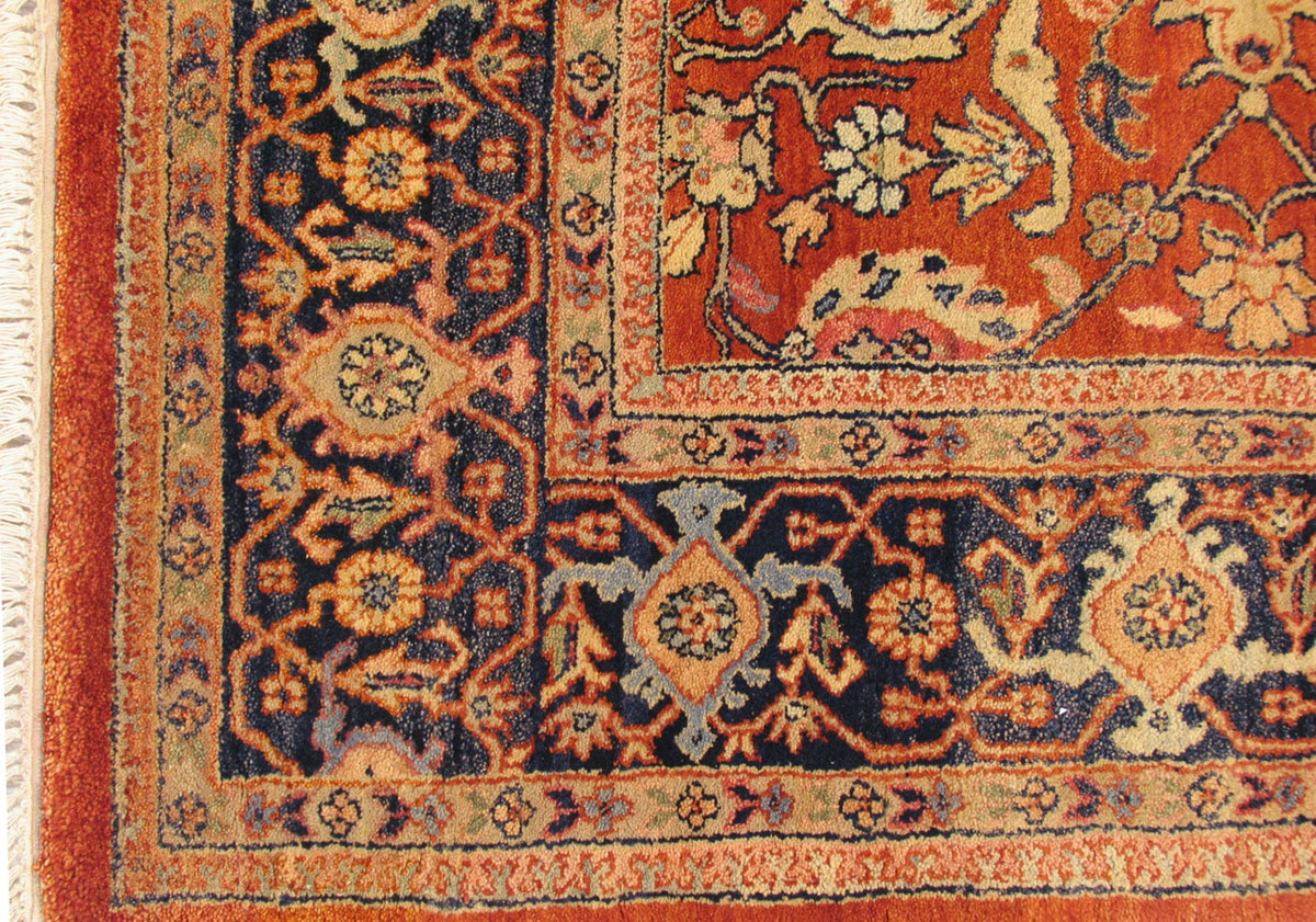 8x10 Vintage Indian Mahal Design Carpet