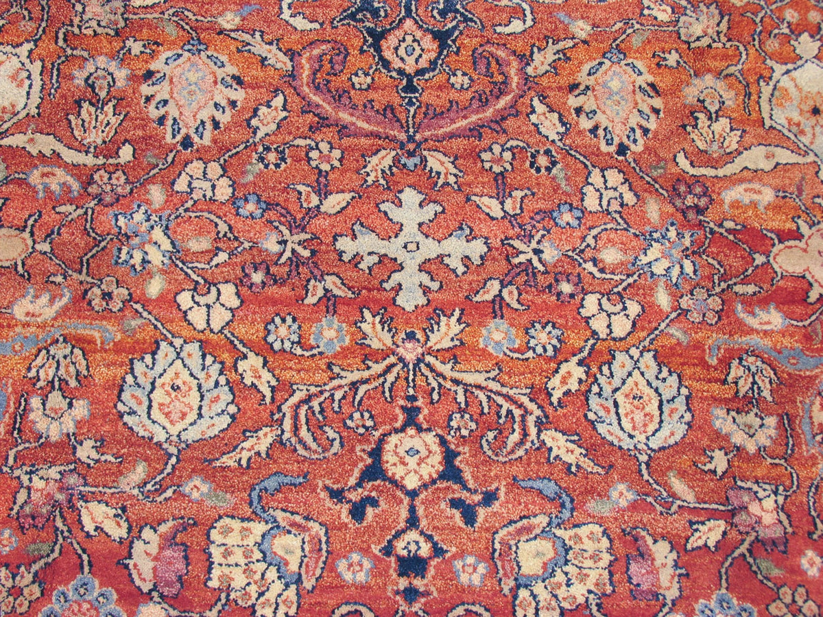 8x10 Vintage Indian Mahal Design Carpet