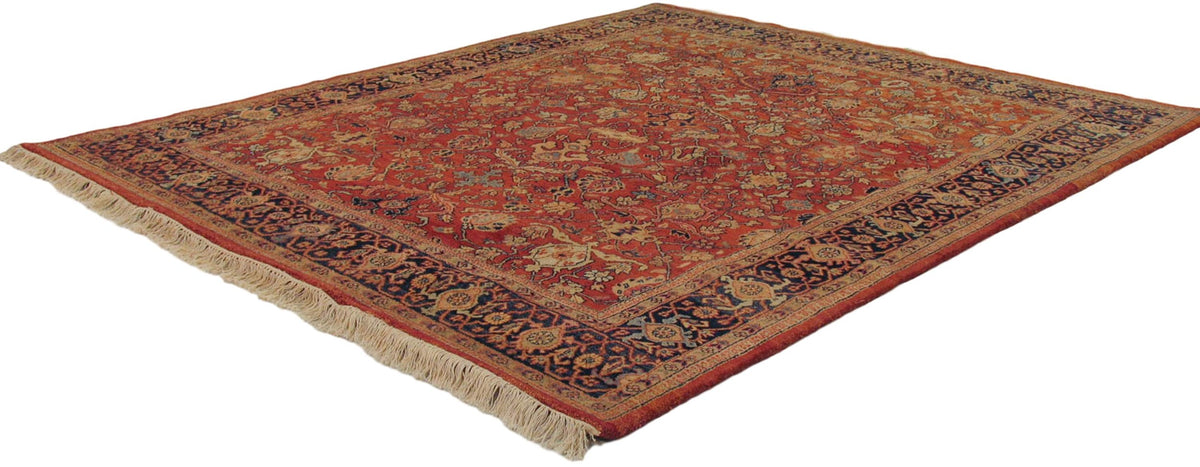 8x10 Vintage Indian Mahal Design Carpet