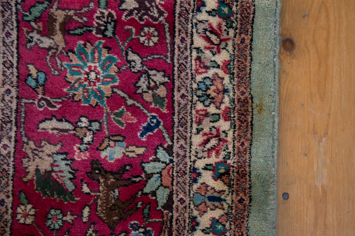 11.5x12 Vintage Tabriz Square Carpet