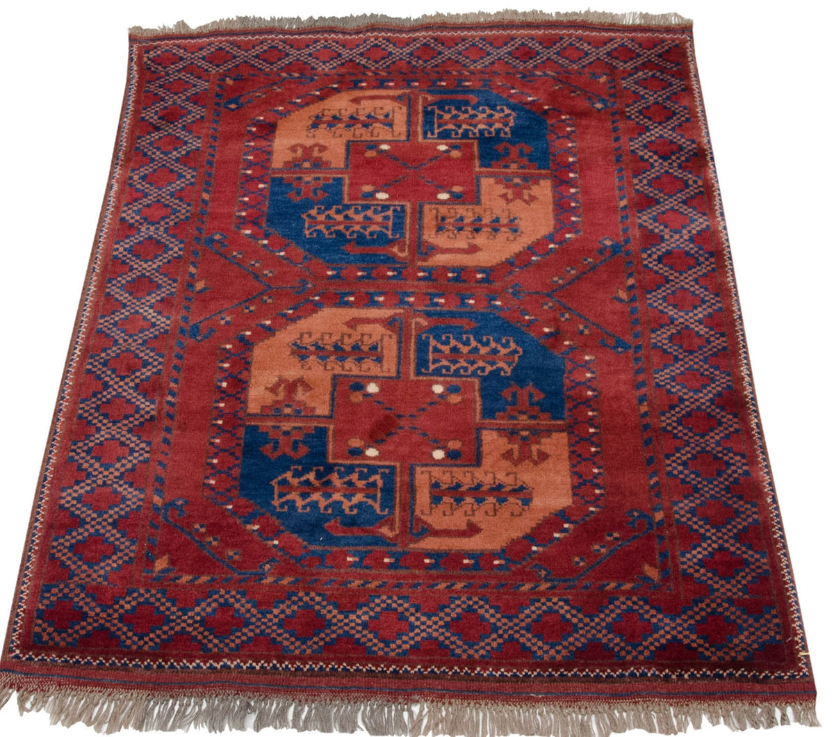 3x4 Vintage Pakistani Ersari Design Square Rug