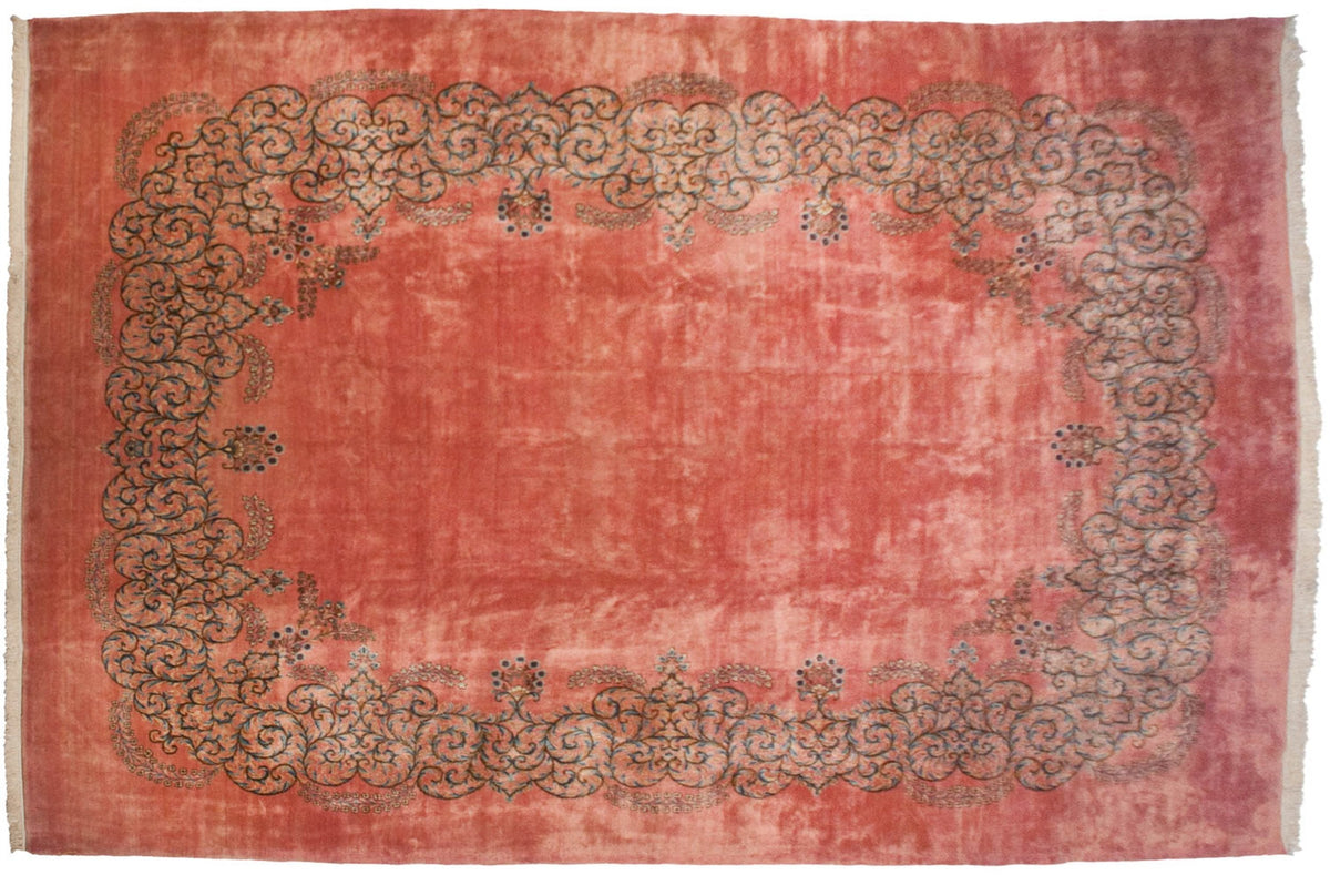 12x17.5 Vintage Fine Kerman Carpet