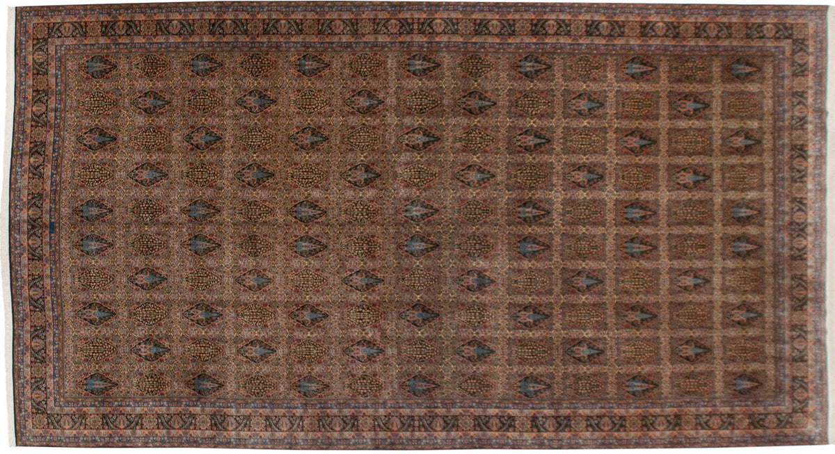 12x21.5 Vintage Bulgarian Tabriz Design Carpet