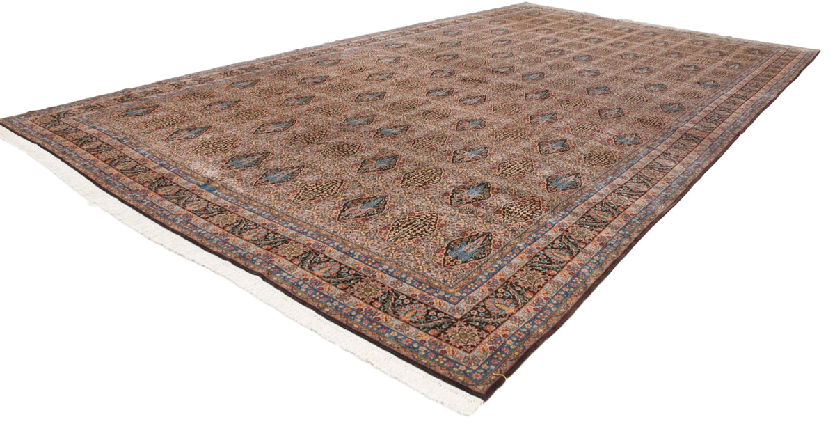 12x21.5 Vintage Bulgarian Tabriz Design Carpet