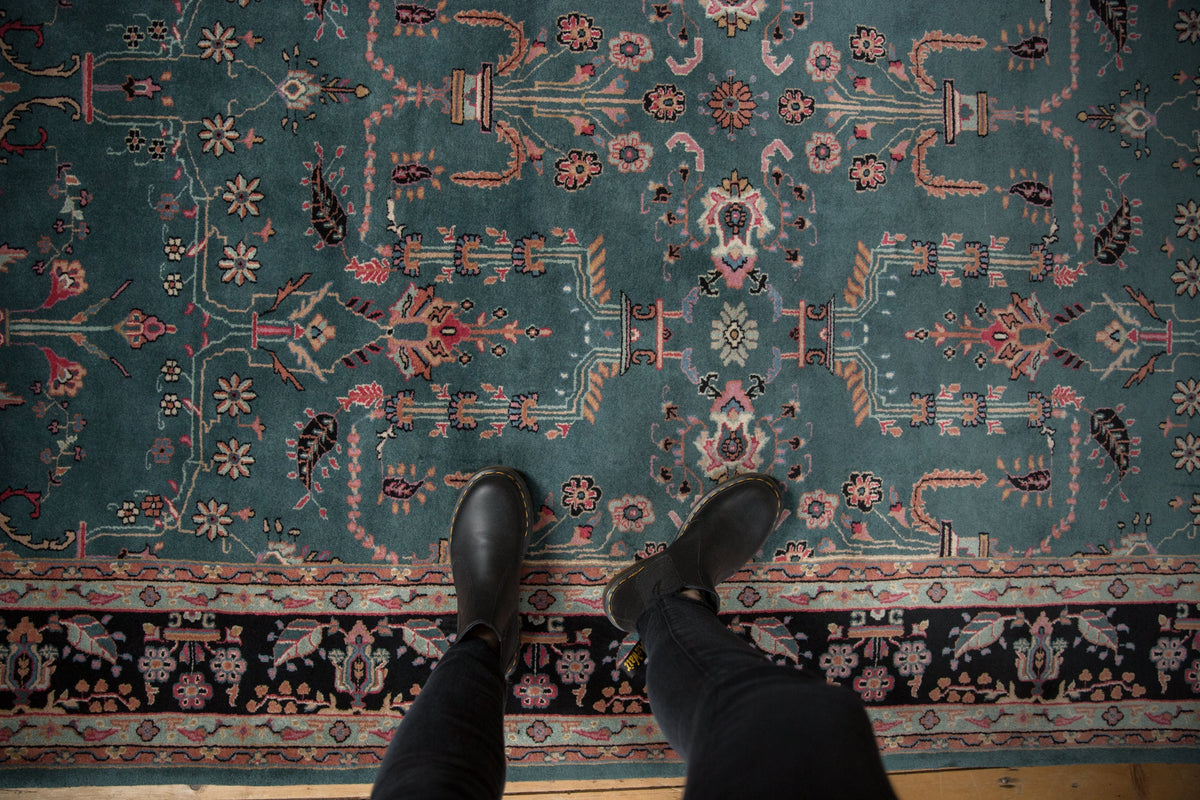 6x9 Vintage Indian Mohajeran Sarouk Design Carpet