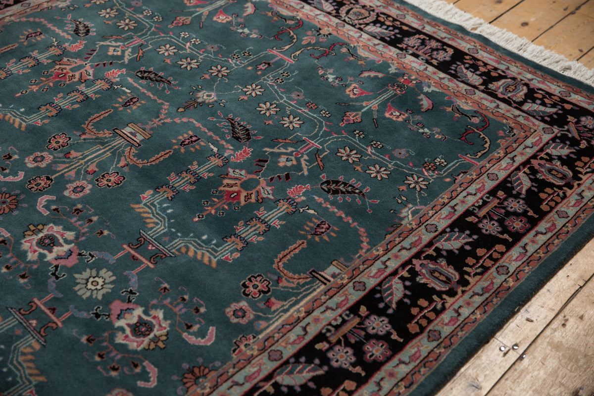 6x9 Vintage Indian Mohajeran Sarouk Design Carpet