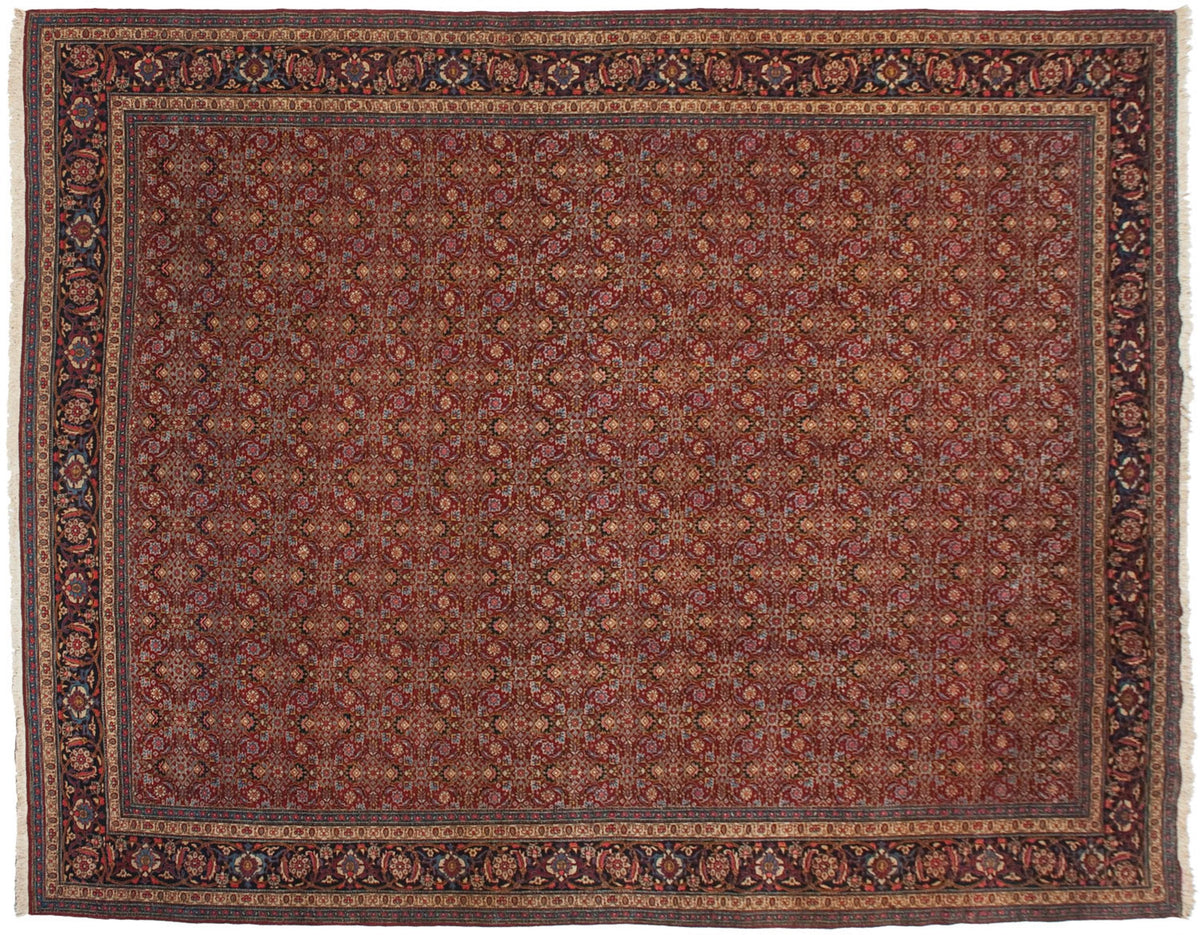 11x14 Vintage Tabriz Carpet