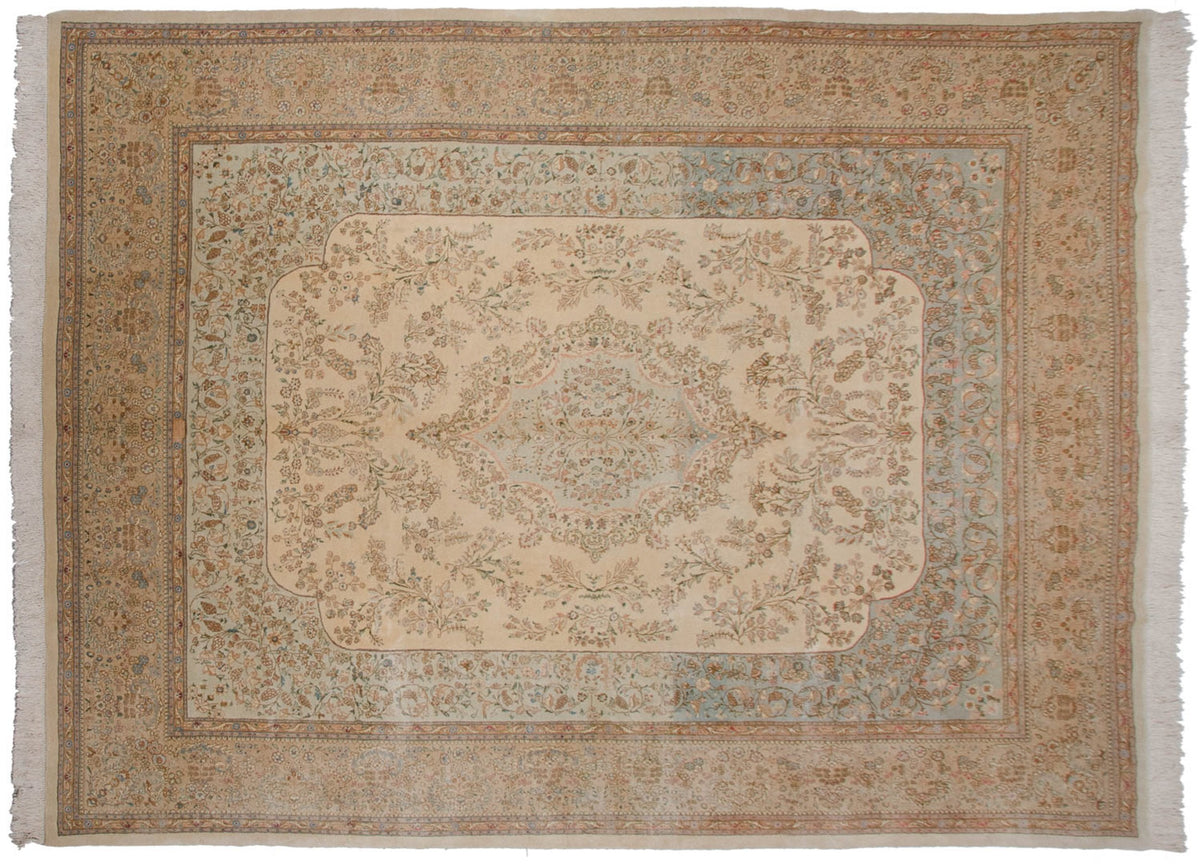 10.5x13.5 Vintage Tabriz Carpet