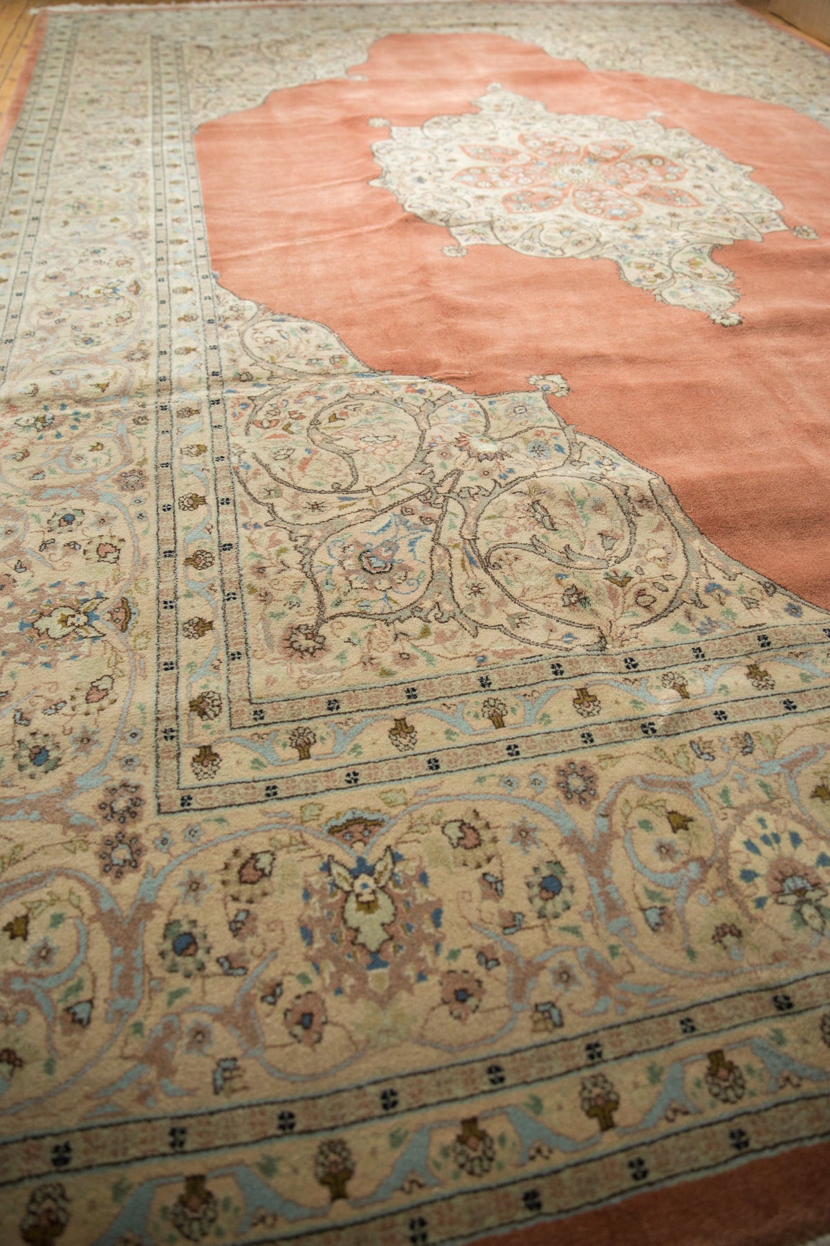 10x14.5 Vintage Tabriz Carpet