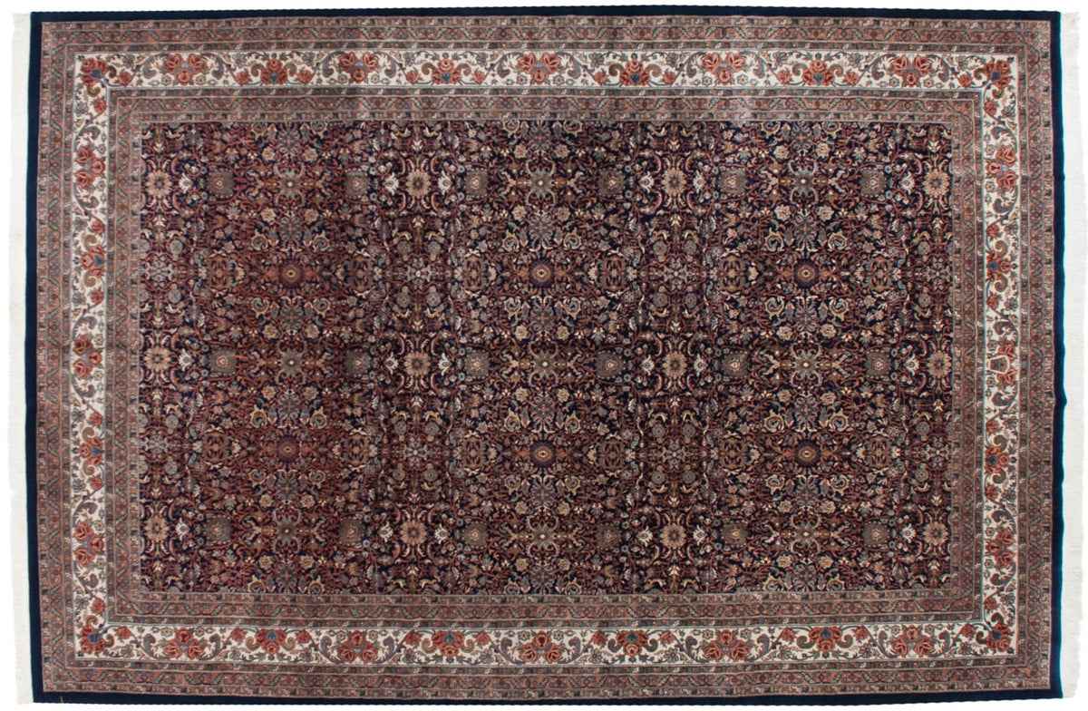11.5x18 Vintage Indian Bijar Design Carpet
