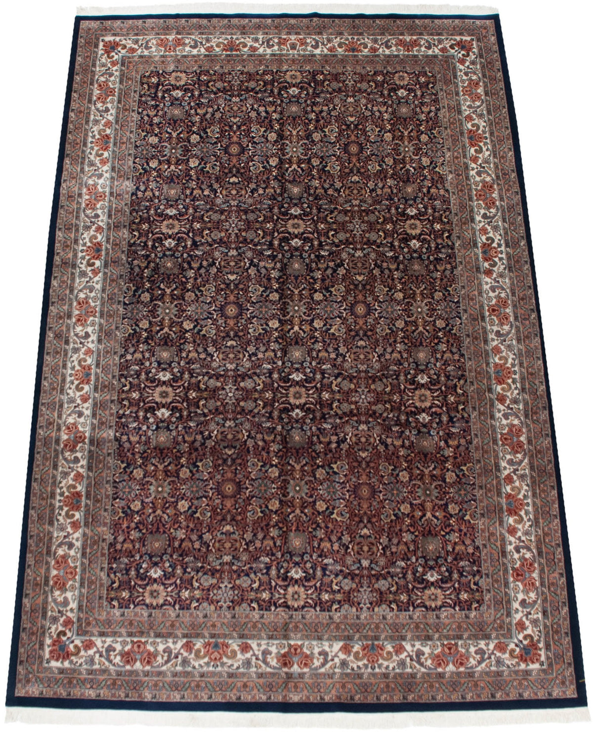 11.5x18 Vintage Indian Bijar Design Carpet